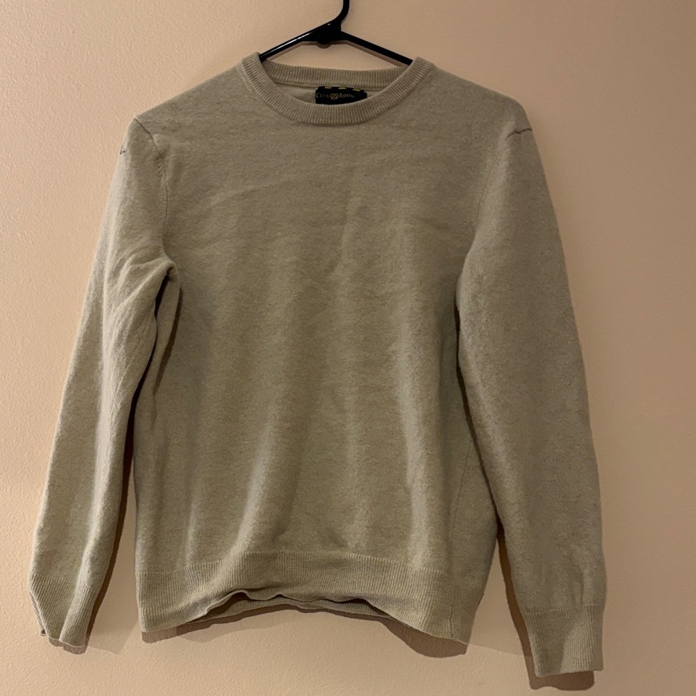 Club Room Men's Crewneck Sweater in Tan/Beige